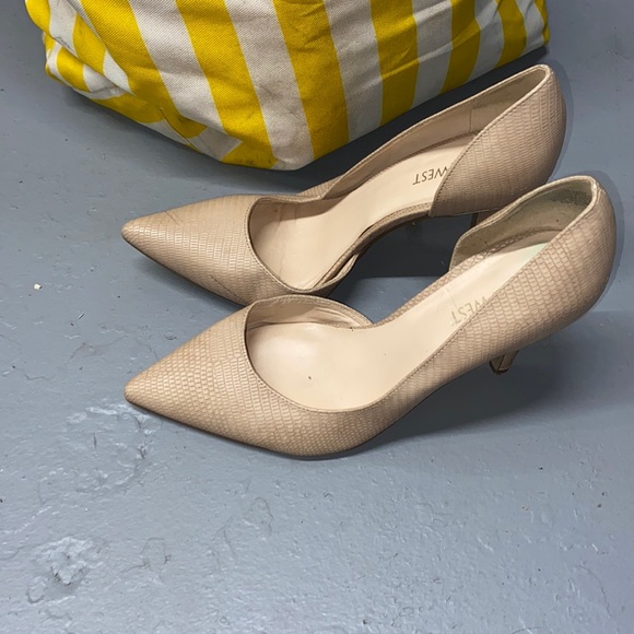 Shoes - Nine West Nude Heels 8